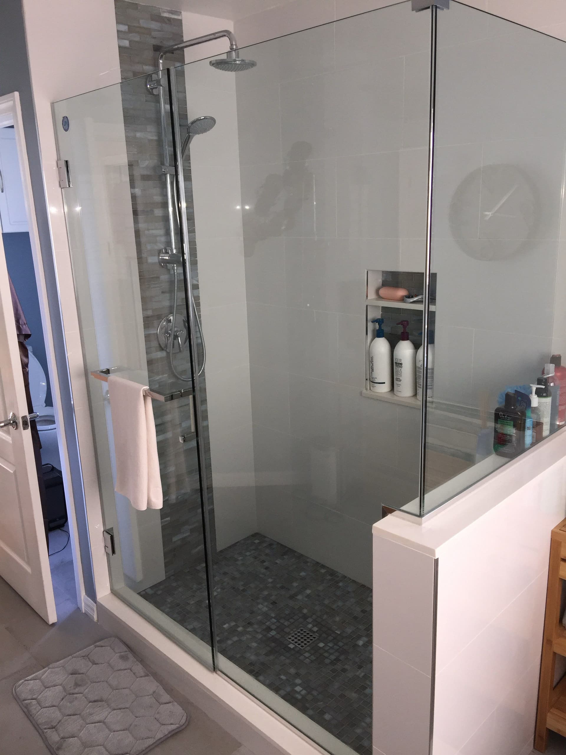 Stylish and Functional Bathroom Shower Remodel image